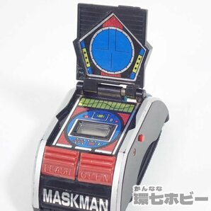 1RS12◆当時物 バンダイ マスキングブレス 光戦隊マスクマン 通電OK/戦隊ヒーロー 変身グッズ ビンテージ 80年代 プラデラ 超合金 送:-/60の画像4