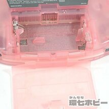 3RS85◆GBA 任天堂 ゲームボーイアドバンス 本体 AGB-001 クリアピンク 通電OK 電池室接触悪めジャンク 送:-/60_画像8