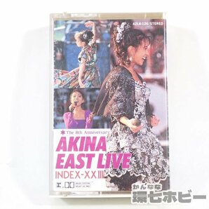 4TC83◆中森明菜 イーストライブ インデックス23 歌詞カード有 カセットテープ メモ帳付/昭和レトロ アイドル グッズ 送:-/60の画像1