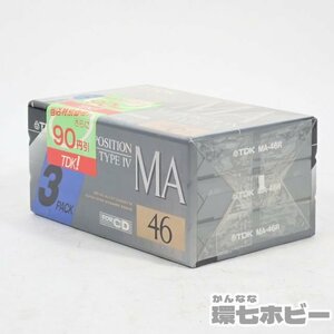 4TC85* new goods unopened TDK metal position cassette tape MA46 3ps.@ pack summarize /METAL unused together sending :-/60