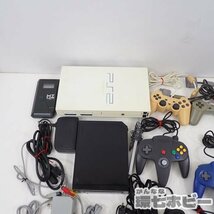 MS15◆ゲーム機 ニンテンドー64 Wii プレイステーション2 コントローラー 本体 他 まとめ 動作未確認 ジャンク/PS2 N64 送:-/140_画像3