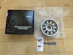 S2000 VMS Racing 軽量クランクプーリー 純正同径 純正ベルト使用 530g アルミプーリー AP1 AP2 F20C F22C