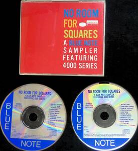CD　NO ROOM FOR SQUARES A BLUE NOTE SAMPLER FEATURING 4000 SERIES　ブルーノート　ジャズ　オムニバス　PA240325M1