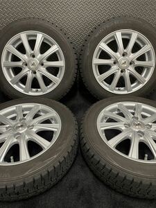 155/65R14 DUNLOP/WINTER MAXX WM02 20年製 社外 14インチ 4.5J＋45 100 4H スタッドレス 4本 ダンロップ 軽自動車 (8-C441)