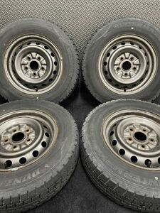 185/70R14 DUNLOP/WINTER MAXX WM02 20年製 トヨタ マークII 純正 スチール 14インチ 5.5J＋50 114.3 5H スタッドレス 4本 (8-C478)