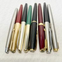  【万年筆大量】PARKER パーカー3本あり　万年筆　PILOTあり　14K、18K、21Kあり　筆記用具　8本まとめての出品　未チェックジャンク品_画像3