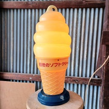 ★　日世のソフトクリーム　電飾看板【中古品】！！_画像1