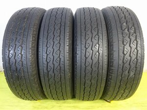 ブリヂストン V600　195/80R15 103/101L LT★8分山 在庫処分 4本 中古 ノーマル【送料無料】AOM-K1709★青森