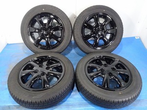 ★ダイハツ純正★155/65R14 14x4.5J +45 4穴 100 中古タイヤホイールセット 4本 ノーマル【福島発 送料無料】FUK-D13669★塗装品