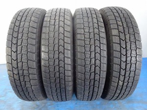 ダンロップ WINTERMAXX WM02 155/80R13 79Q★8分山 2021年製 4本価格 スタッドレス【福島発 送料無料】FUK-D13867★冬