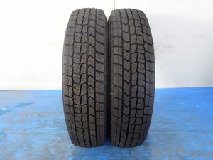 ダンロップ WINTER MAXX WM02 145/80R13 75Q★9.5分山 2022年製 2本 中古 スタッドレス【福島発 送料無料】FUK-D13874★軽自動車