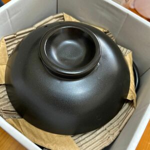 新品/レンジで炊きたてごはん鍋/萬宝窯/ブラック/少量用