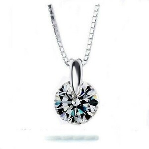 Ｆn-03 限定！・揺れる！！/ 一粒 Diamond / 1.26ct / Pt900刻有 / オリジナル / ネックレス- プレゼントBOX付！