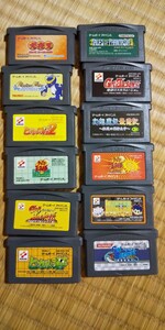 中古品ゲームボーイアドバンス ソフト 12個