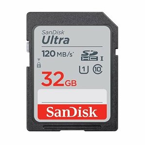 送料無料 SanDisk SDHCカード 32GB UHS-I 120MB/s Ultra SDSDUN4-032G-GN6INの画像1
