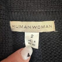 HUMAN WOMAN ヒューマンウーマン　ポンチョ　羽織物　2サイズ　ネイビー_画像6