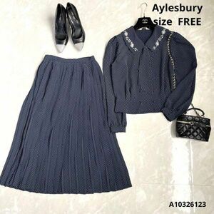 Aylesburyアリスバーリードット柄上下セットアップsize FREE