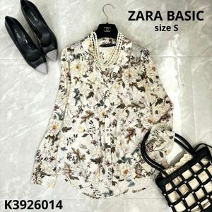 ZARA BASIC ザラベーシック　ZARA ザラ　花柄ブラウス　ブラウス