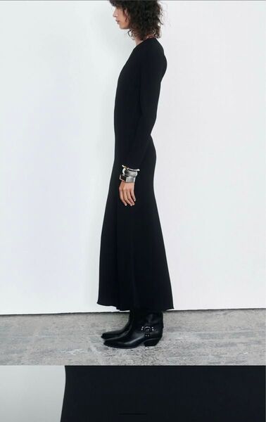 ZARA ザラ ブラック ワンピース ロングワンピース ロングドレス
