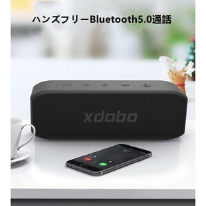 Bluetoothスピーカー ワイヤレスポータブルスピーカー 重低音 20W 防水 ブルー speaker ワイヤレススピーカーの画像5