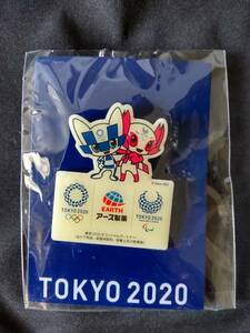 ピンバッジ　2020　東京オリンピック　ミライトワ　アース製薬