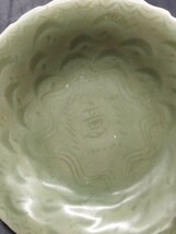 ｒ6030505　中国古玩 小皿　食器 プレート 古美術 古玩　青磁　_画像4