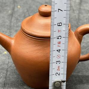 r6032006 中国 茶道具 急須 紫砂 中国古玩 朱泥急須 煎茶道具 唐物 の画像8