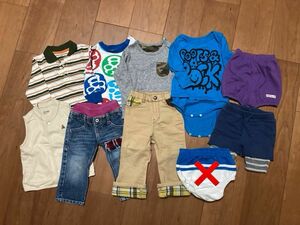 ベビー服　男の子　80 まとめ売り　長袖 デニムパンツ等10着　baby GAP 他