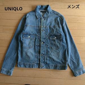 【送料無料】UNIQLO ユニクロ デニムジャケット Gジャン Lサイズ BLUE ブルー 