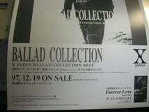 X JAPAN エックス / BALLAD COLLECTION 発売告知ポスター YOSHIKI HIDE TAIJI_画像3