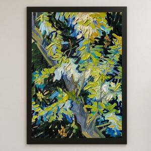 Art hand Auction Van Gogh Blooming Acacia Branches Painting Art Glossy Poster A3 Bar Cafe Classic Interior Landscape Flower Starry Night Cafe Terrace at Night, Housing, interior, others