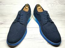 【即決】★美品★ COLE HAAN メンズ 8.5M 26.5cm程度 コールハーン ウィングチップ ネイビー 青 くつ スニーカー 軽量 靴_画像2