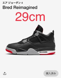 AIR JORDAN 4 RETRO BRED REIMAGINED JP29 SNKRS 当選品