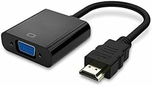 HDMI VGA 変換 アダプタ D-SUB HDMI 15ピン 変換 HDMI オス to VGA メス HDMIからVGAへ(