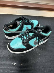 1円スタート 未使用 NIKE DUNK LOW US8.5 26.5cm tiffany カスタムペイント dunk b AF1 jordan fragment atmos