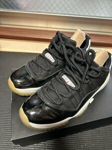 1円スタート NIKE AIR JORDAN 11 RETRO LOW ①　US8.5 26.5cm dunk sb AF1 jordan fragment atmos