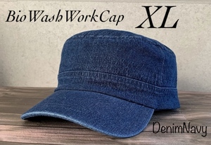 特価 大きいサイズ 帽子 バイオ ウォッシュ ワークキャップ ダメージ加工 アウトドア キャップ オールシーズン 男女兼用 XL BIG デニム