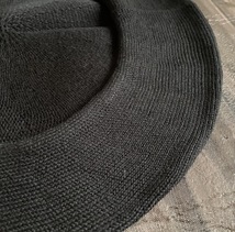 帽子 大きいサイズ 日本製 ベレー帽 L BIG サイズ ニット帽 ニット オールシーズン メンズ レディース シンプル 男女兼用 ブラック_画像10