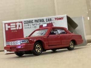 51 トミカ 1/65 ニッサン Y30 セドリック 消防指揮車 ファイヤーチーフ 赤 豊橋市 消防本部 CEDRIC 赤箱 TOMY トミー レア ミニカー