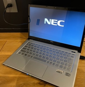 即決　送料無料　ジャンク　モバイルノートパソコン　13.3インチ NEC LaVie Z Ultrabook LZ550/M Core i5 SSD無　Windows シルバー