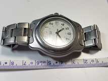 腕時計　ヴィンテージ スイスアーミーメンズ シルバーホワイトアナログクォーツウォッチvintage swiss army analog quartz watch _画像7