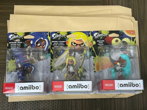 amiibo トリプルセット インクリング【イエロー】/オクトリング【ブルー】/コジャケ スプラトゥーン アミーボ