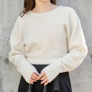 チコ chico ニット ラメシャギードルマンクルーニット