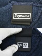 H781H 166 Supreme × New Era Cross Box Logo ニット帽 20AW 計2個セット 中古品_画像9