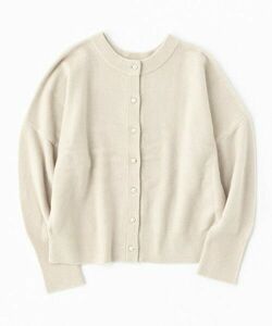 UNFILO* new goods [...] soft knitted pearl button cardigan / beige group Onward . mountain *sizeM