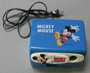 * Mitsubishi electric sharpener pencil sharpener Mickey Mouse Mitsubishi pen sill ES-30N retro goods secondhand goods present condition goods *