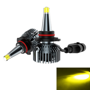 車用LEDヘッドライト変換キット 9005/HB3 360°全面発光 3000K IP67防水12V LEDフォグランプ 汎用車外灯LEDカーフォグライト 2個セット