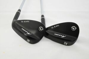 超美品☆AKIRA TourWedgeⅢ PVD仕上げ 52度＆56度 2本セット K's wedge NW110 アキラ ブラック