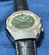 稼働 リコーリクォーツ 新品社外革ベルト付 メンズ アンティーク ビンテージ 腕時計 RICHO RIQUARTZ men's vintage watch_画像6