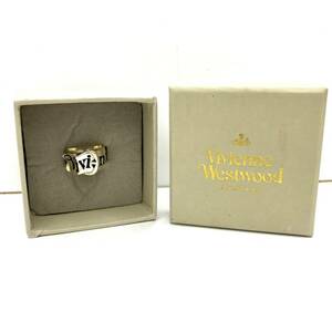 【K】Vivienne Westwood　ヴィヴィアンウエストウッド　リング　アクセサリー　指輪　ベルトデザイン　ブランド　箱あり　シルバー【1351】